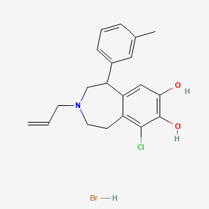 molecular formula C20H23BrClNO2 B1662597 氢溴酸 SKF 83822 CAS No. 74115-10-9