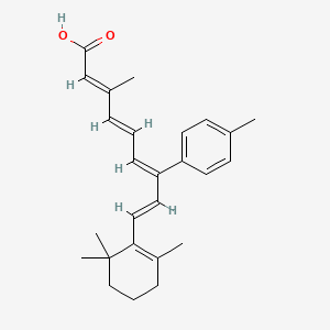 molecular formula C26H32O2 B1662608 (2E,4E,6Z,8E)-3-甲基-7-(对甲苯基)-9-(2,6,6-三甲基环己-1-烯-1-基)壬-2,4,6,8-四烯酸 CAS No. 160162-42-5