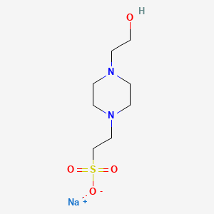 molecular formula C8H17N2NaO4S B1662613 2-(4-(2-羟乙基)哌嗪-1-基)乙磺酸钠 CAS No. 75277-39-3