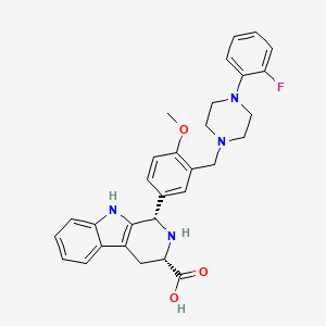 molecular formula C30H31FN4O3 B1662620 顺式-Ned 19 CAS No. 1137264-00-6