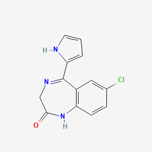 2H-1,4-Benzodiazepin-2-one, 7-chloro-1,3-dihydro-5-(1H-pyrrol-2-yl)-