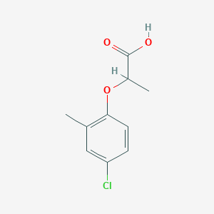molecular formula C10H11ClO3<br>ClC6H3(CH3)OCH(CH3)COOH<br>C10H11ClO3 B166265 甲草胺 CAS No. 7085-19-0