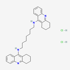 molecular formula C33H42Cl2N4 B1662651 9-氨基-1,2,3,4-四氢吖啶双 1,7-庚二烯二盐酸盐 CAS No. 224445-12-9