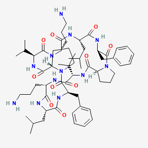 molecular formula C60H92N12O10 B1662664 短杆菌肽S CAS No. 113-73-5