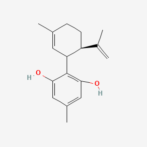 molecular formula C17H22O2 B1662686 5-甲基-2-[(1R,6R)-3-甲基-6-(1-甲基乙烯基)-2-环己烯-1-基]-1,3-苯二酚 CAS No. 35482-50-9
