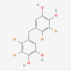 molecular formula C13H8Br4O4 B1662694 3,4-二溴-5-[(2,3-二溴-4,5-二羟苯基)甲基]苯-1,2-二醇 CAS No. 65487-76-5