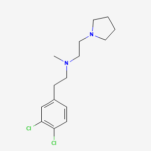 B1662696 N-(2-(3,4-Dichlorophenyl)ethyl)-N-methyl-2-(1-pyrrolidinyl)ethylamine CAS No. 138356-08-8
