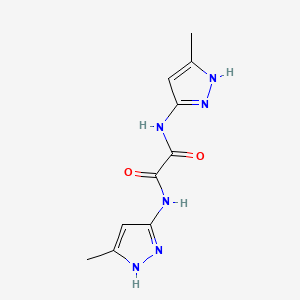 molecular formula C10H12N6O2 B1662697 N~1~,N~2~-双(5-甲基-1H-吡唑-3-基)乙二酰胺 CAS No. 625385-95-7