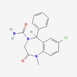 molecular formula C17H16ClN3O2 B1662707 Carburazepam CAS No. 59009-93-7