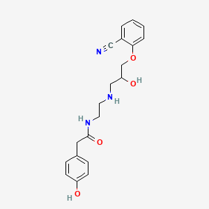 molecular formula C₂₀H₂₃N₃O₄ B1662726 Epanolol CAS No. 86880-51-5