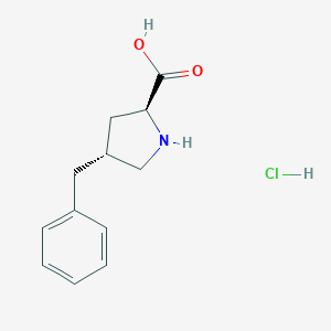 B166280 (2S,4R)-4-benzylpyrrolidine-2-carboxylic acid hydrochloride CAS No. 1279049-67-0