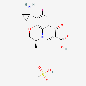 B1662896 Pazufloxacin mesylate CAS No. 163680-77-1