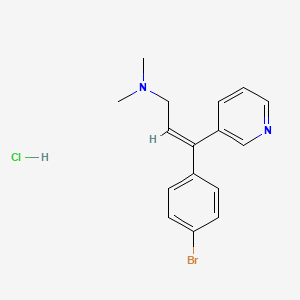 molecular formula C16H17BrN2.2HCl B1662940 Zimelidine dihydrochloride CAS No. 60525-15-7