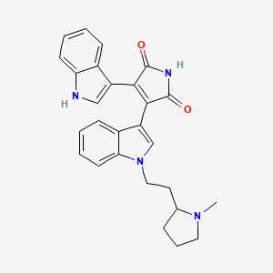 molecular formula C27H26N4O2 B1662960 Bisindolylmaleimide II CAS No. 137592-45-1