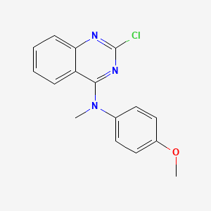 B1662966 (2-Chloroquinazolin-4-yl)-(4-methoxyphenyl)-methylamine CAS No. 827030-33-1