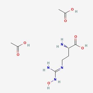 molecular formula C9H20N4O7 B1662969 去甲-NOHA（乙酸盐） CAS No. 1140844-63-8
