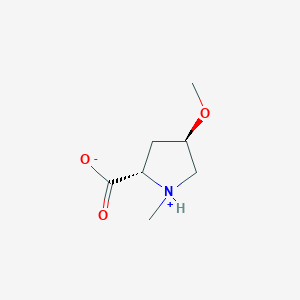 B166298 (2S,4R)-4-Methoxy-1-methylpyrrolidine-2-carboxylic acid CAS No. 131559-49-4
