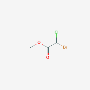 molecular formula C3H4BrClO2 B166304 溴（氯）乙酸甲酯 CAS No. 20428-74-4