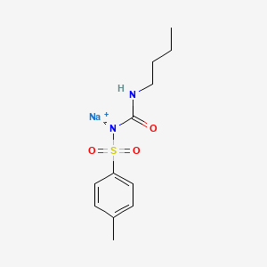 molecular formula C12H17N2NaO3S B1663047 甲苯磺丁脲钠 CAS No. 473-41-6