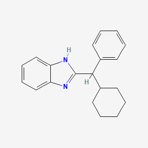 molecular formula C20H22N2 B1663076 1H-苯并咪唑，2-(环己基苯甲基)- CAS No. 862898-23-5