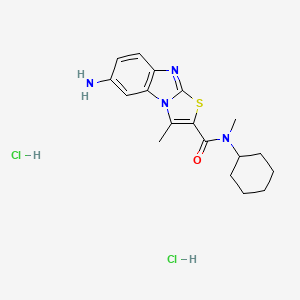 molecular formula C18H24Cl2N4OS B1663097 盐酸 YM 298198 CAS No. 299901-50-1