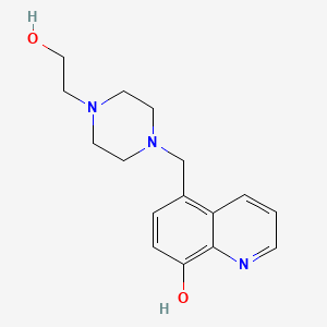 molecular formula C16H21N3O2 B1663104 5-[[4-(2-羟乙基)哌嗪-1-基]甲基]喹啉-8-醇 CAS No. 312611-92-0