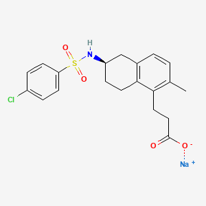 molecular formula C20H21ClNNaO4S B1663116 替鲁班钠 CAS No. 609340-89-8