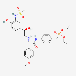 molecular formula C30H40N3O9PS B1663180 KM3Y5fbp4V CAS No. 197643-49-5