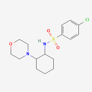 molecular formula C16H23ClN2O3S B1663230 4-氯-N-(2-吗啉-4-基环己基)苯磺酰胺 CAS No. 384352-24-3