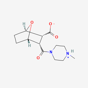 molecular formula C13H20N2O4 B1663248 (1R,2R,3S,4S)-3-(4-甲基哌嗪-1-羰基)-7-氧代双环[2.2.1]庚烷-2-羧酸 CAS No. 1113025-87-8