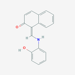 molecular formula C17H13NO2 B1663268 1-(((2-羟基苯基)亚氨基)甲基)-2-萘酚 CAS No. 137320-35-5