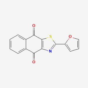 B1663274 2-(Furan-2-yl)benzo[f][1,3]benzothiazole-4,9-dione CAS No. 14782-19-5