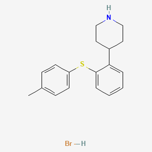 molecular formula C₁₈H₂₂BrNS B1663294 特达替罗辛氢溴酸盐 CAS No. 960151-65-9