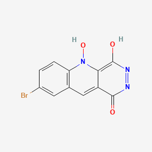 molecular formula C₁₁H₆BrN₃O₃ B1663302 8-溴-4,5-二羟基吡啶并[4,5-b]喹啉-1-酮 CAS No. 202808-11-5