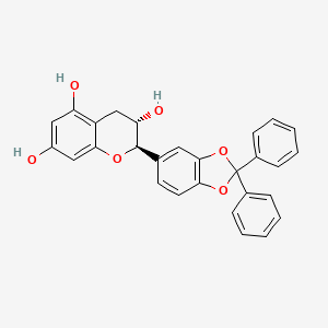 molecular formula C₂₈H₂₂O₆ B1663317 苯环醇 CAS No. 85443-48-7