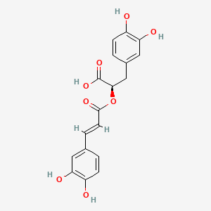 molecular formula C₁₈H₁₆O₈ B1663320 迷迭香酸 CAS No. 537-15-5