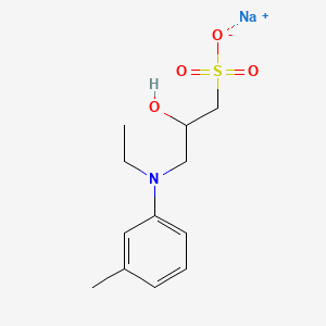 B1663325 3-(N-Ethyl-3-methylanilino)-2-hydroxypropanesulfonic acid sodium salt CAS No. 82692-93-1