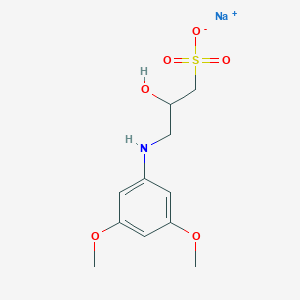 molecular formula C₁₁H₁₆NNaO₆S B1663328 N-(2-羟基-3-磺丙基)-3,5-二甲氧基苯胺钠盐 CAS No. 82692-88-4