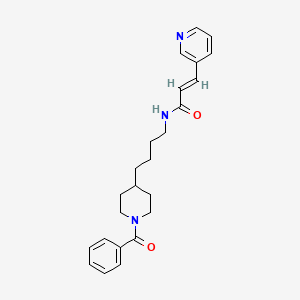 molecular formula C₂₄H₂₉N₃O₂ B1663336 Daporinad CAS No. 658084-64-1
