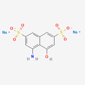 molecular formula C10H7NNa2O7S2 B1663350 2,7-Naphthalenedisulfonic acid, 4-amino-5-hydroxy-, disodium salt CAS No. 3963-80-2