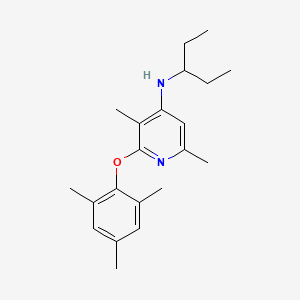 molecular formula C21-H30-N2-O B1663366 3,6-Dimethyl-N-(Pentan-3-Yl)-2-(2,4,6-Trimethylphenoxy)pyridin-4-Amine CAS No. 175140-00-8