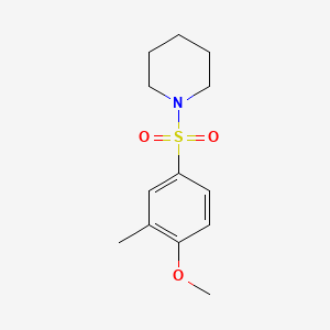 molecular formula C13H19NO3S B1663394 1-((4-甲氧基-3-甲基苯基)磺酰)哌啶 CAS No. 457961-34-1