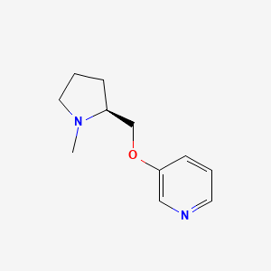 molecular formula C11H16N2O B1663397 3-((S)-1-甲基-吡咯烷-2-基甲氧基)-吡啶 CAS No. 161416-43-9