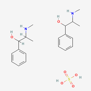 molecular formula C20H32N2O6S B1663402 伪麻黄碱硫酸盐 CAS No. 7460-12-0