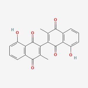molecular formula C22H14O6 B1663407 3,3'-联土槿皮素 CAS No. 34341-27-0