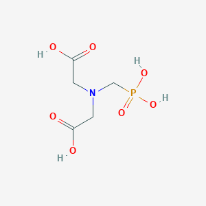 molecular formula C5H10NO7P B166341 N-(羧甲基)-N-(磷酸甲基)甘氨酸 CAS No. 5994-61-6