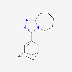 molecular formula C17H25N3 B1663410 3-(1-金刚烷基)-6,7,8,9-四氢-5H-[1,2,4]三唑并[4,3-a]氮杂环庚三烯 CAS No. 327093-42-5
