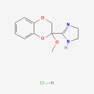 molecular formula C12H15ClN2O3 B1663413 RX 821002 hydrochloride CAS No. 109544-45-8