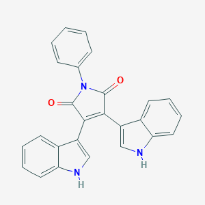 B166342 2,3-bis(1H-indol-3-yl)N-phenylmaleimide CAS No. 137130-05-3