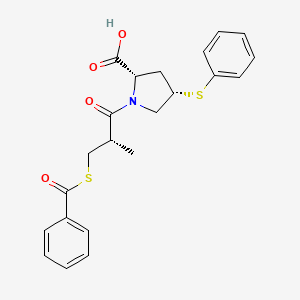 molecular formula C₂₂H₂₃NO₄S₂ B1663440 Zofenopril CAS No. 81872-10-8